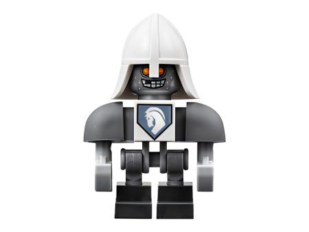 Минифигурка Lego Nexo Knights Lance Bot - Dark Bluish Gray Shoulders, White Helmet nex091 U